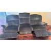 Image 2 : Three Seat Sofa w/ Reclining Feature 52 w, 32 d, 32 h