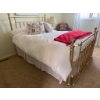 Image 1 : Brass Bed Frame with Kingsdown Mattress and Box Spring