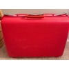 Image 7 : Vintage Fire Engine Red SAMSONITE Hard Case w/ Twin Nap Sacs Geometric Art & More