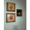 Image 1 : Mid Century Sea Shell Art 8"x8" In Gold Gilt Frames