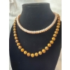 Image 3 : Handmade Natural Pearl Necklaces - 16 Inches Long