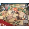 Image 2 : Souvenir Felt Flags w/ Vintage Worldwide Stamp Assortment 