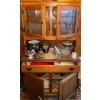 Image 2 : Solid Wood China Hutch/Cabinet w/multiple Drawers Shelves And Cupboards