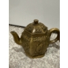 Image 9 : Pair of Brass Antique Decorative Chinese Teapots (5.5W) w/ Antique Brass Lighter 
