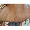 Image 2 : Wooden Dining Table (52 x 32 x 30) with Leaf and Four Chairs (17 x 18 x 32)