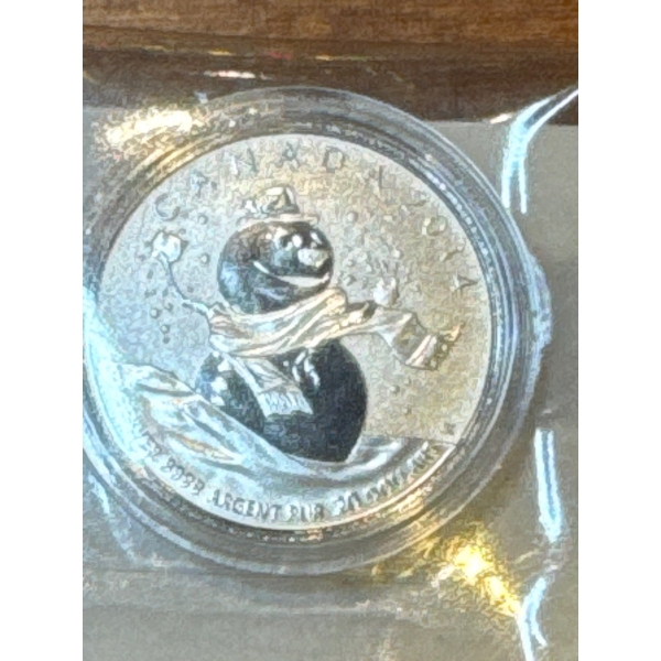 2014 Snow Man $20 Silver Coin 7.96g .9999 Fine Silver