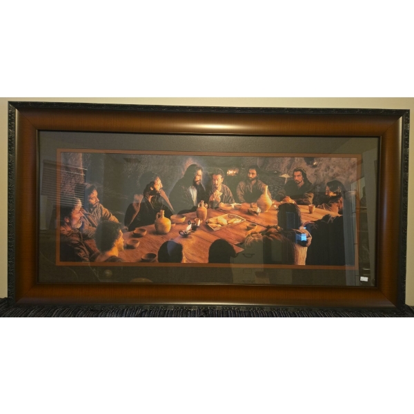 The Last Supper Framed Print, Signed - 46W, 24T