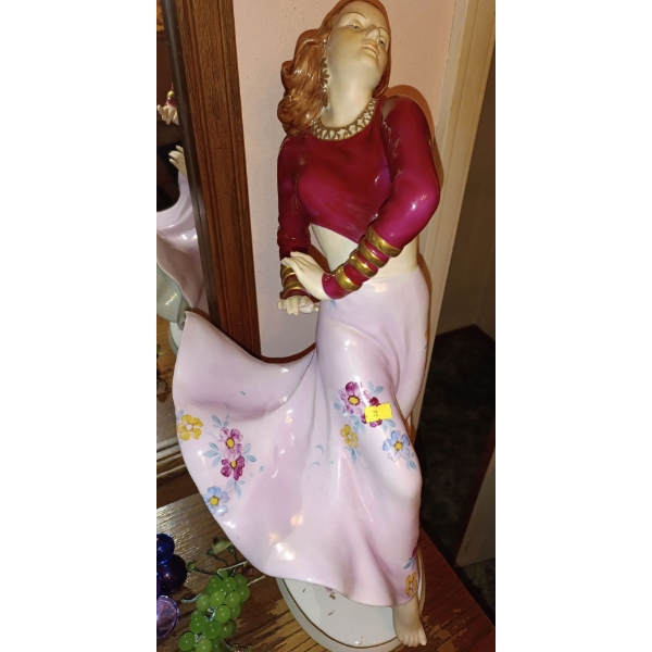 Royal Dux Made in Czechoslovakia Woman Figure 