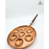 Image 5 :  Antique And Vintage Copper Pans, 6''INCHES, 6.5''INCHES , 9''INCHES.