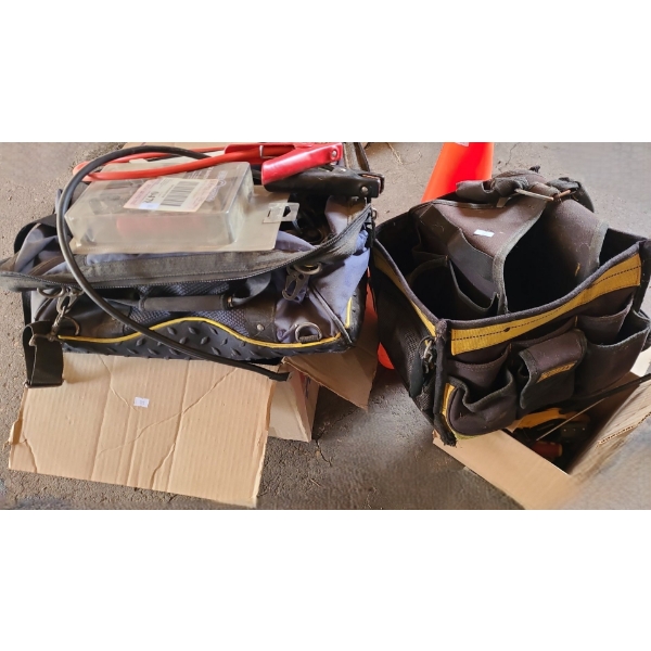 Tool Bags, Pylons and Assorted Hand Tools as Shown