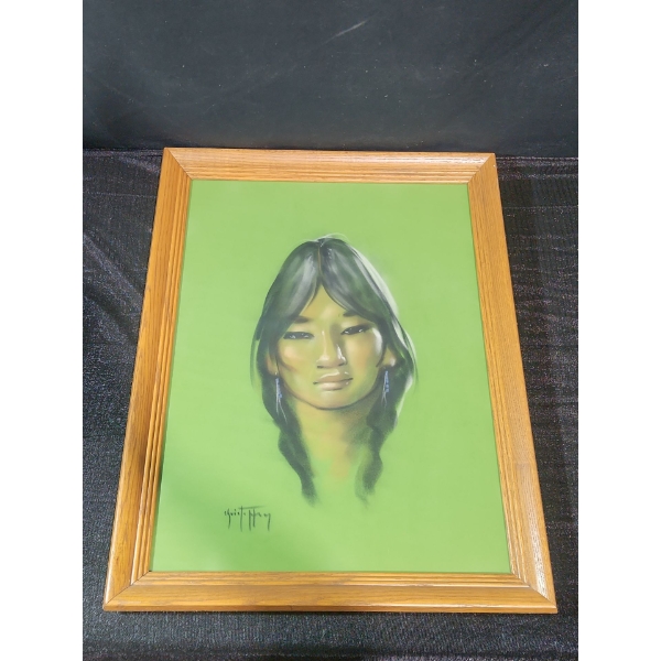 " Papoose Painting" Vintage Art #2