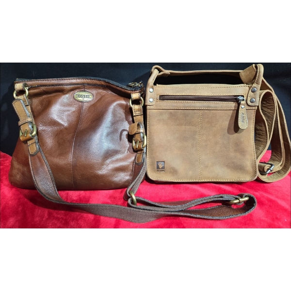 2 Leather Handbags 