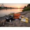 Image 4 : Collection Of Fishing Gear , Features Spools Of Fishing Line, A Cooler, And Other Miscellaneous Angl