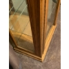 Image 5 : Illuminated Display Cabinet with Glass Shelves and Oak Finish Contents NOT included