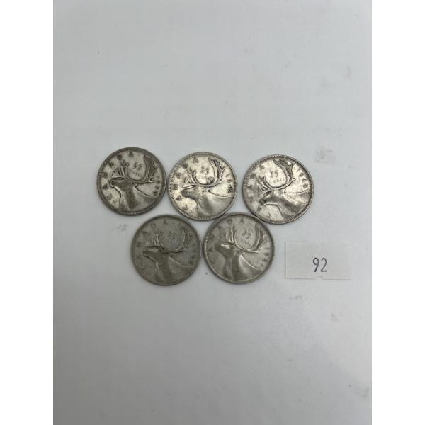 1940's-1950's Canadian Quarters