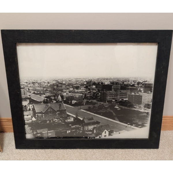 Black & White Framed Portrait Of Edmonton 20x16