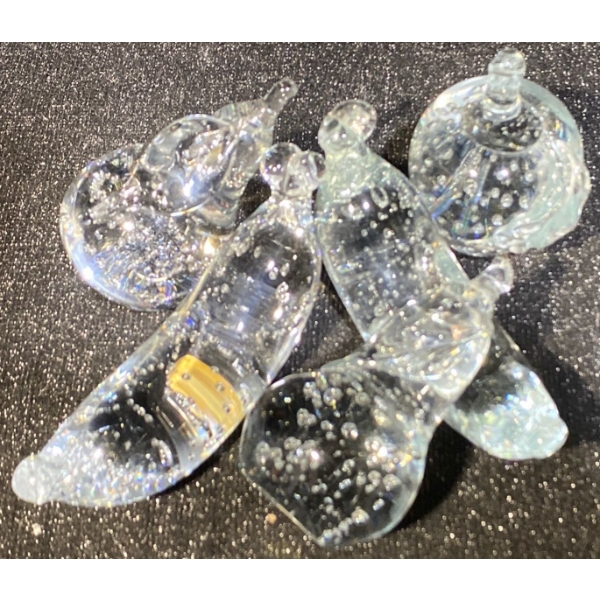 Glass Fruit Paperweights