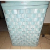 Image 1 : Pastel Blue Wicker Laundry Hampers & More