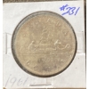 Image 1 : 1961 Canadian Dollar 80% Silver 23.33 Grams