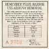 Image 3 : 2004 USS Arizona Memorial - Remember Pearl Harbor 99.9% Fine Silver Coin