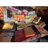 Image 1 : large collection of vintage games, twister spill and spell probe, flinch, scrabble sorry . Tri- omin