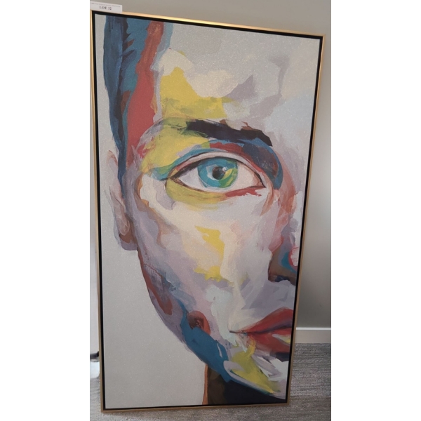 "Neon Portrait I" Face (Left) from Park Furniture 31.5 w, 62 h