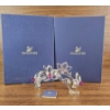 Image 1 : Swarovski Crystal Flower Branch Sculpture With Pink Accents and Original Boxes