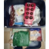 Image 1 : Bin of Baking Items Including: Brownie Pop Molds, Cake Tins, Tablecloths and  More!