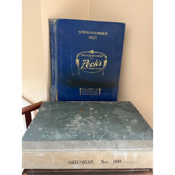 Vintage catalog or pattern book from "Peck's," a made-to-measure tailoring company, for their Spring
