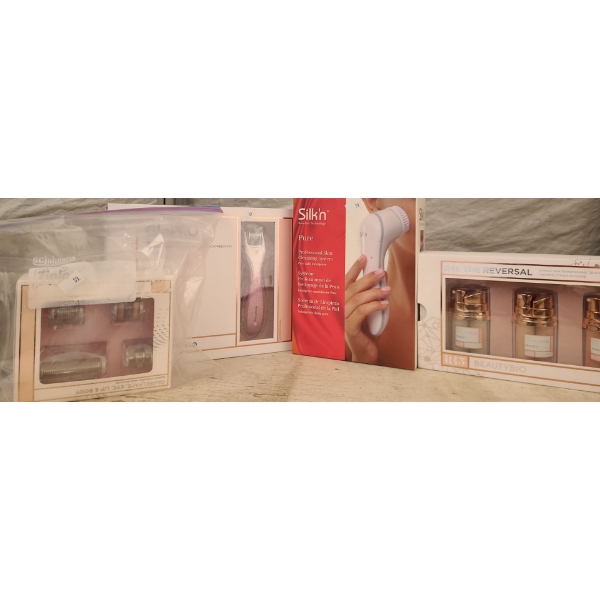 Beautybio Skincare: Microneedling Tool, Treatments, Silk'n Cleaning Tool (Unused) 