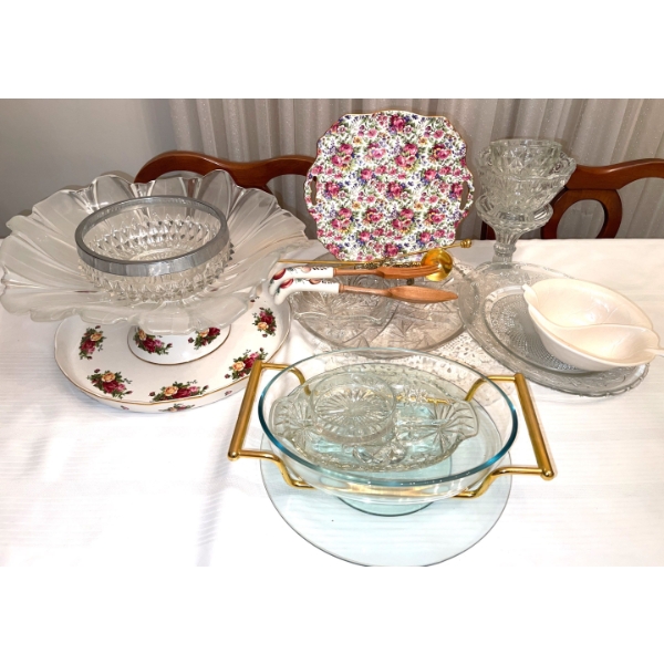 Party Host's Essentials Platters Trays Crystal & More