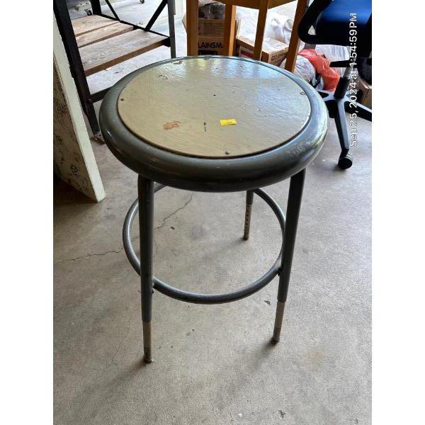 Industrial Metal Stool 