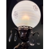 Image 5 : Stunning Ornate Cherub Crystal Lamp w/ Brass & Marble Base - 30T 