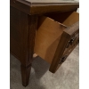 Image 2 : Vintage End Table w/ Glass Top 17x26x25