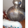Image 4 : Glass "Lamp" 13 T, Metal Vase 14 T, Square Bowl on Stand 10 W, 10 D, 6 T and More!