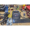 Image 3 : Milwaukee Cordless Grease Gun, Motomaster Charger, Hoist Chains and Shop Table