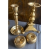 Image 2 : Brass Decor Candlesticks & More Decor tallest 12"tall