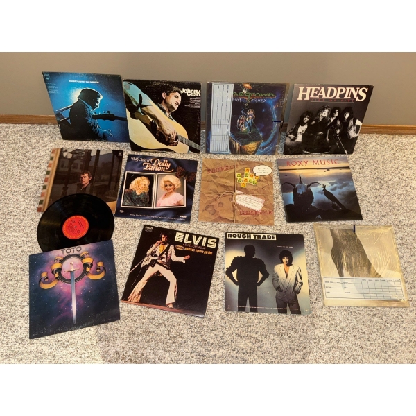 Vintage Vinyl Collection - Johnny Cash Elvis Dolly Parton Toto & More 