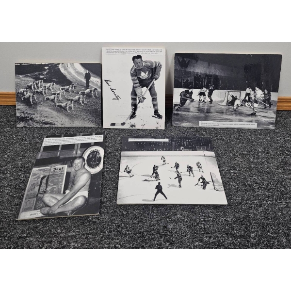 Black-and-White Photographs Featuring Sports and Historical Themes