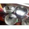 Image 2 : Set of % Stainless Pans, Wok, Frying Pan, Pots, 