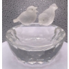 Swarovski Crystal Birds on A Bird Bath