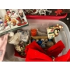 Image 4 : Massive 4 Large Tote Winter Holiday Collection - Ornaments, Lights, Figures and More 