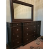 Luxury Over Sized Mahogany Dressing Table w/ Standing Mirror - Stunning !! 80x31x77