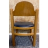 Image 3 : MCM Chair Fair - Teak w/ PU Leather Upholstery & Walnut Spindle Chair 32T 