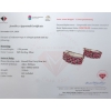 Image 3 : Silver Ruby gemstone Earrings 5.5 ct Certified  ($8,834 Appraisal)