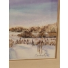 Image 2 : Lucille Lewans Rezac 'Serenity in Snow' Watercolor Art 19x16