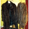 Image 1 : Set of 2 Fur Jackets Plus Bag of Fur Scarves, Hats, and More 