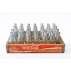 Image 1 : Large Coke Bottle Collection from 50s - 60s with antique Vintage Wooden Case all in great shape .