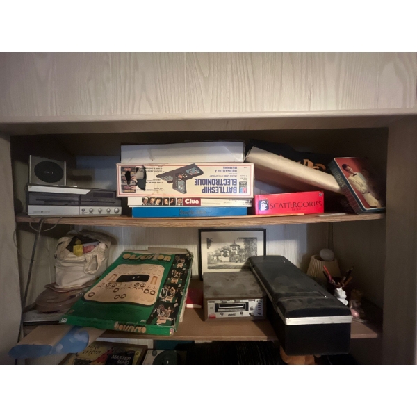  a number of vintage games, clue, battleship category, vintage casino game, generally electric casse