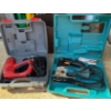Image 1 : Red PowerFast Electric Stapler and Makita Jigsaw 